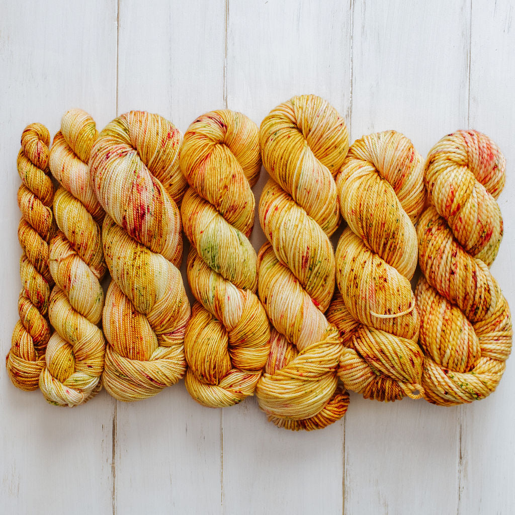 "Golden Rosebud" Hand-dyed Yarn
