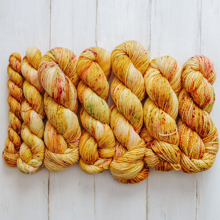 "Golden Rosebud" Hand-dyed Yarn