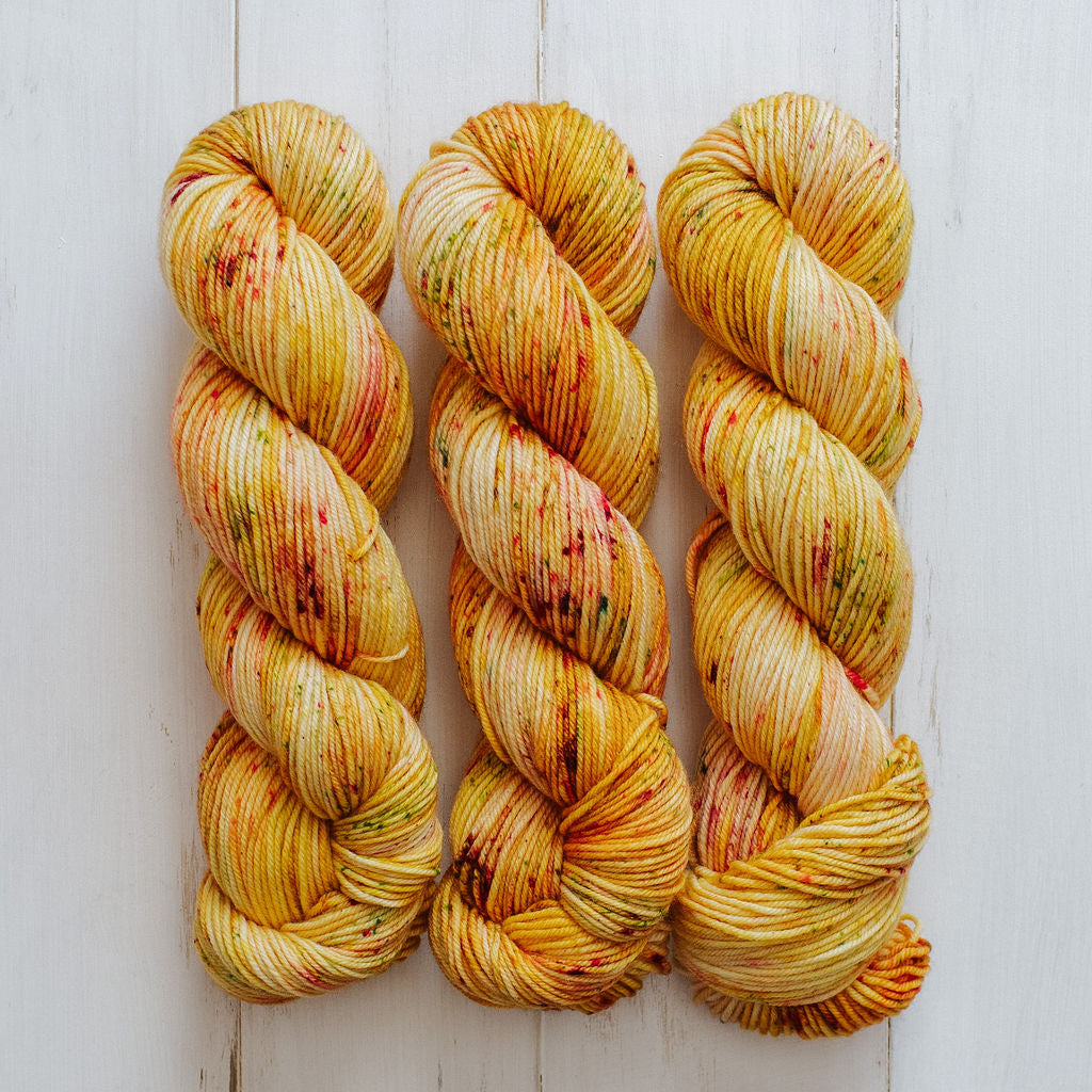 "Golden Rosebud" Hand-dyed Yarn