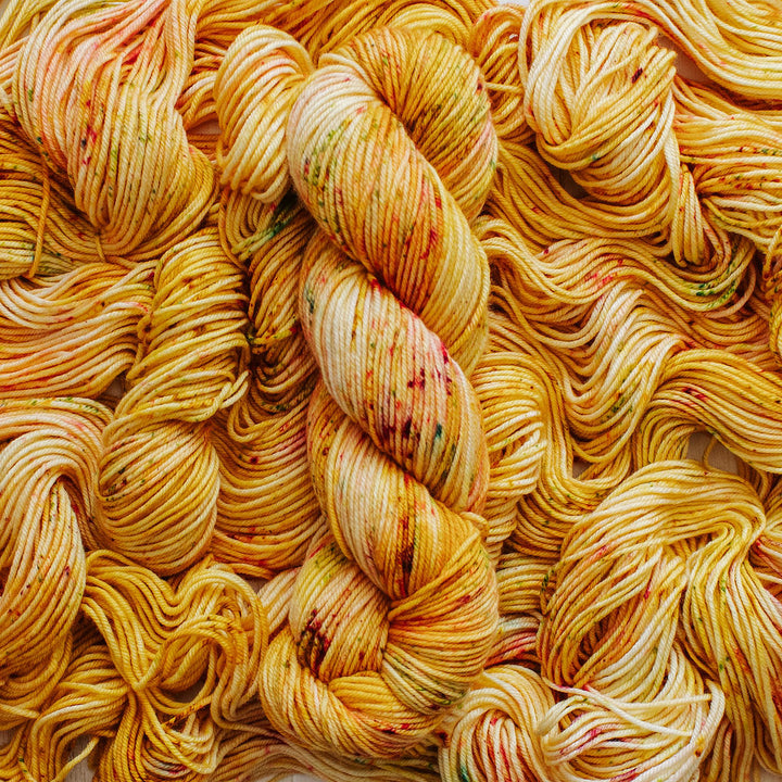 "Golden Rosebud" Hand-dyed Yarn