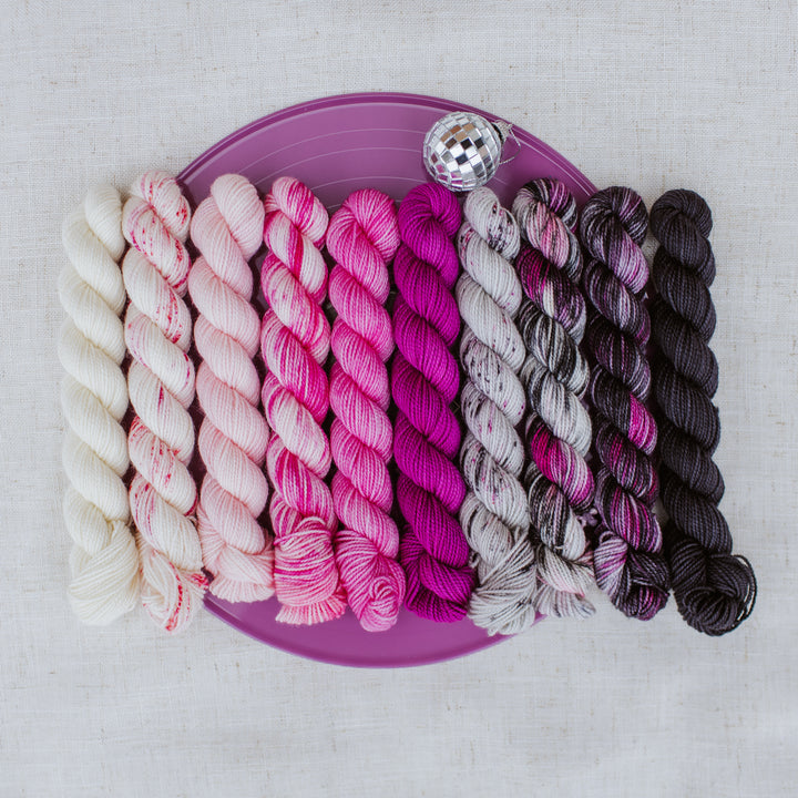 Grease 10-Skein Mini Bundle Hand-dyed Yarn