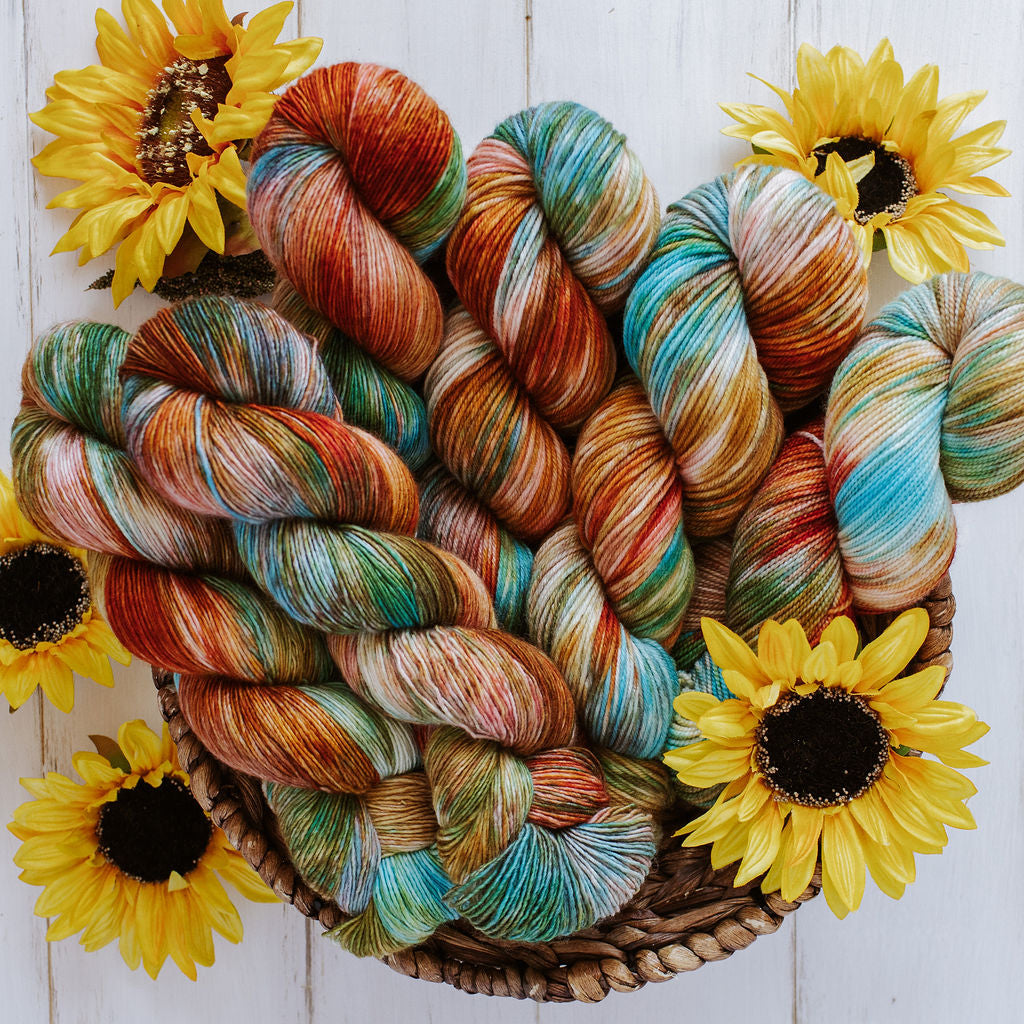 "Desert Oasis" Hand-dyed Yarn