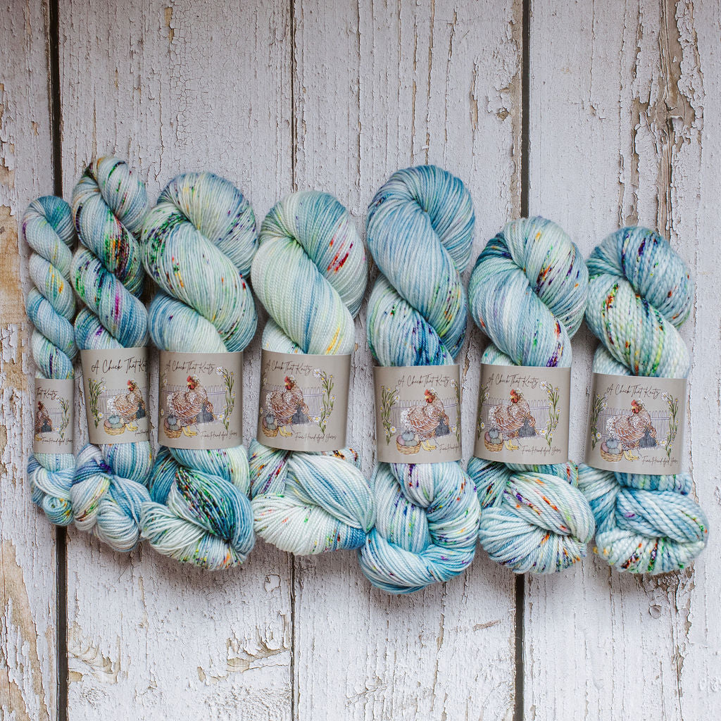 "Crystal Waters" Hand-dyed Yarn