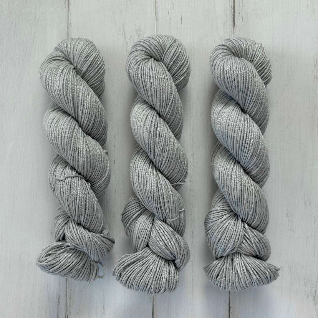 "Silver Fox" Deluxe Sparkle DK Hand-Dyed Yarn