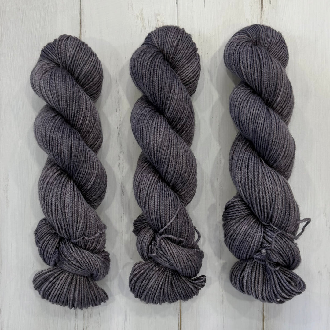 "Parisian Fog" Hand-Dyed Yarn - Singles Fingering and Merino DK