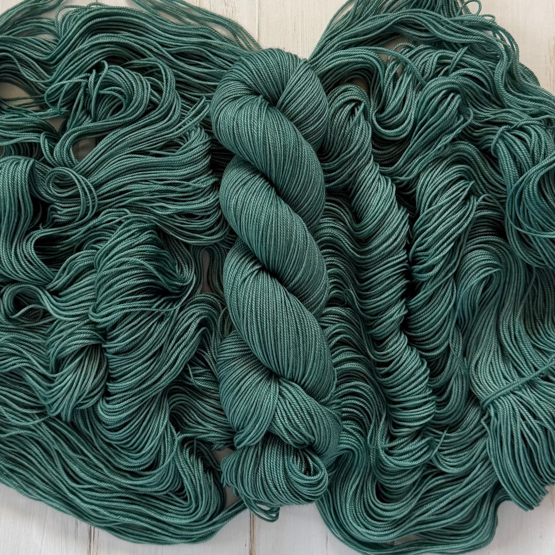"Sage Green" Hand-Dyed Yarn - Sport