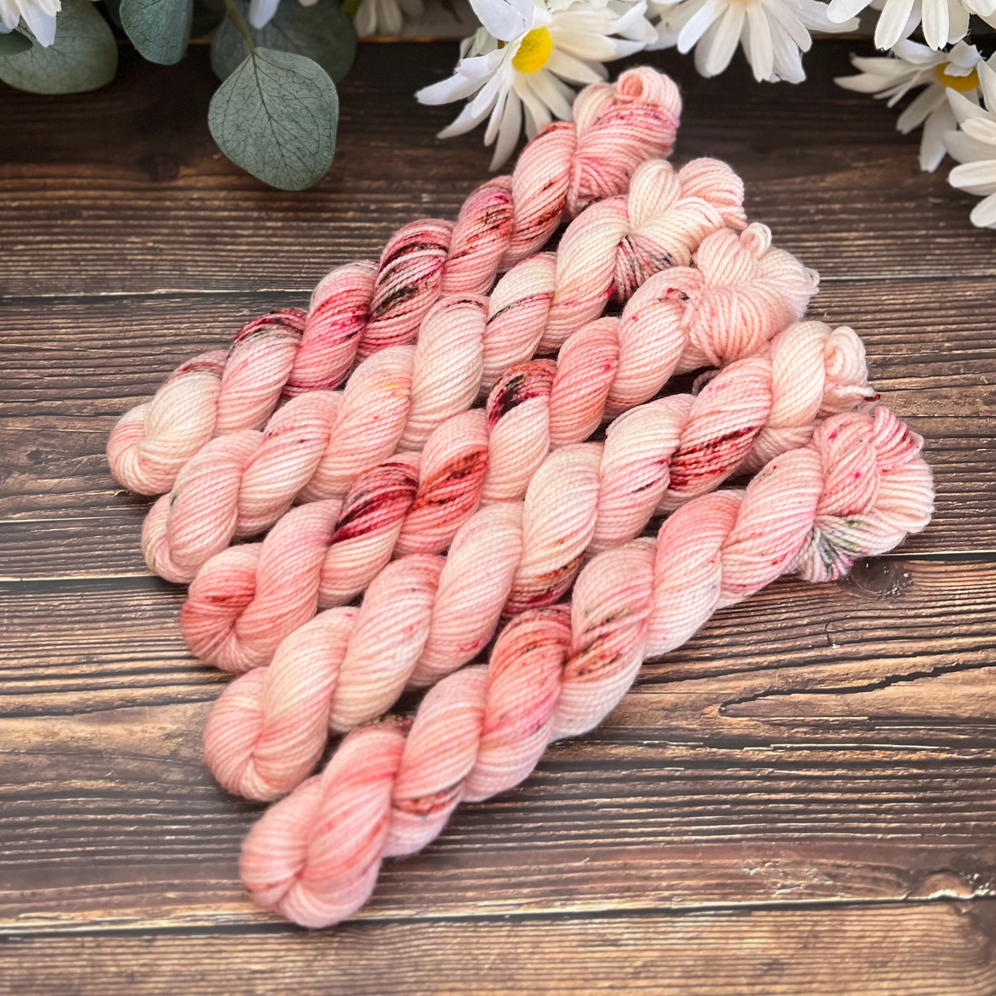 "Rose Garden" Mini Sock Hand-dyed Yarn