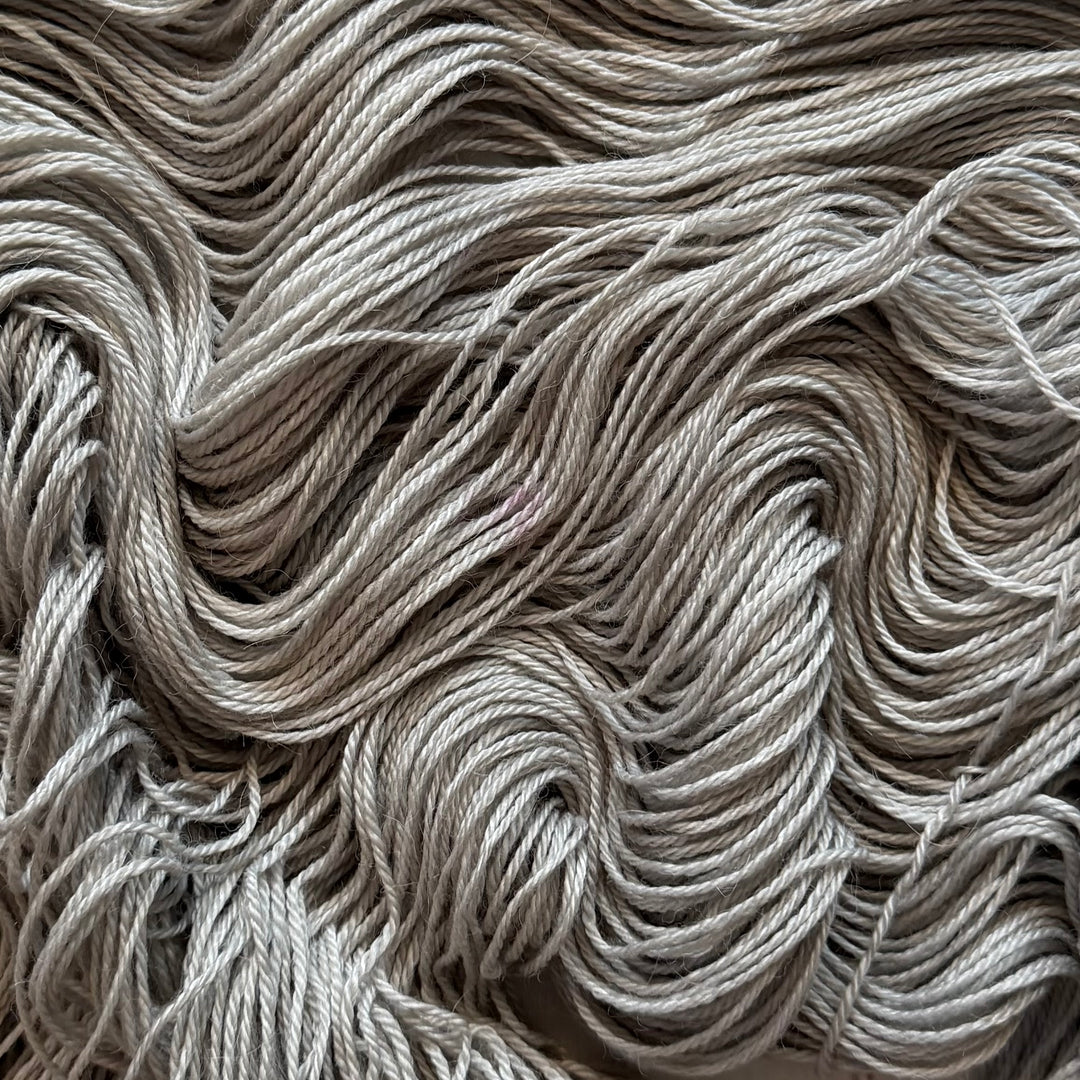 "Silver Fox" Hand-Dyed Alpaca Dreams Fingering Yarn