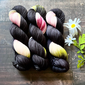 "Black Orchid" Hand-dyed Yarn