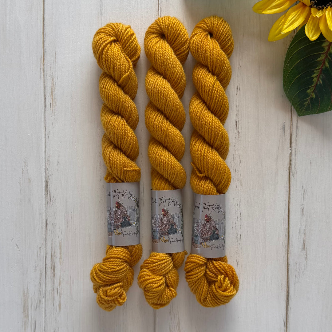"Golden Dawn" Mini Sock Hand-dyed Yarn