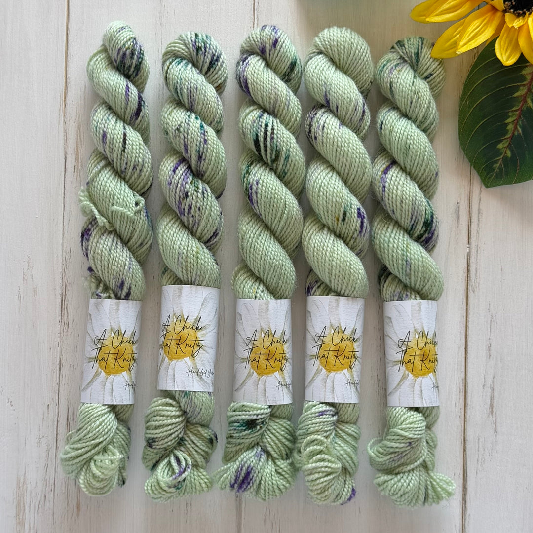 "Lavender Fields" Deluxe Sock Hand-dyed Mini Yarn
