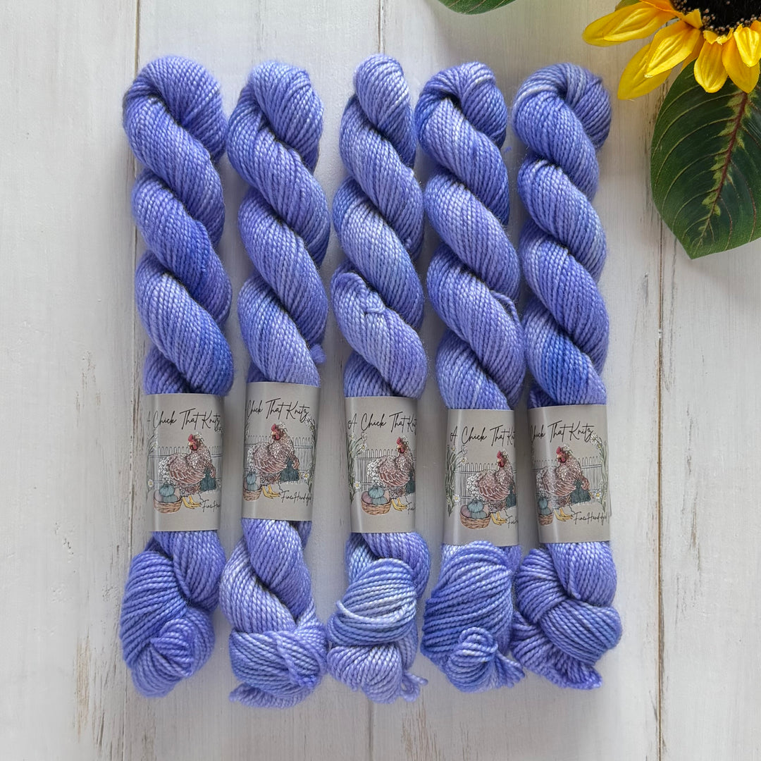 "Lavender Love Letter" Mini Sock Hand-dyed Yarn