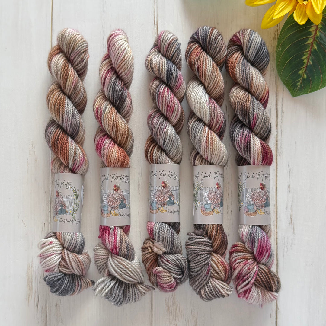"Nighthawk" Mini Sock Hand-dyed Yarn
