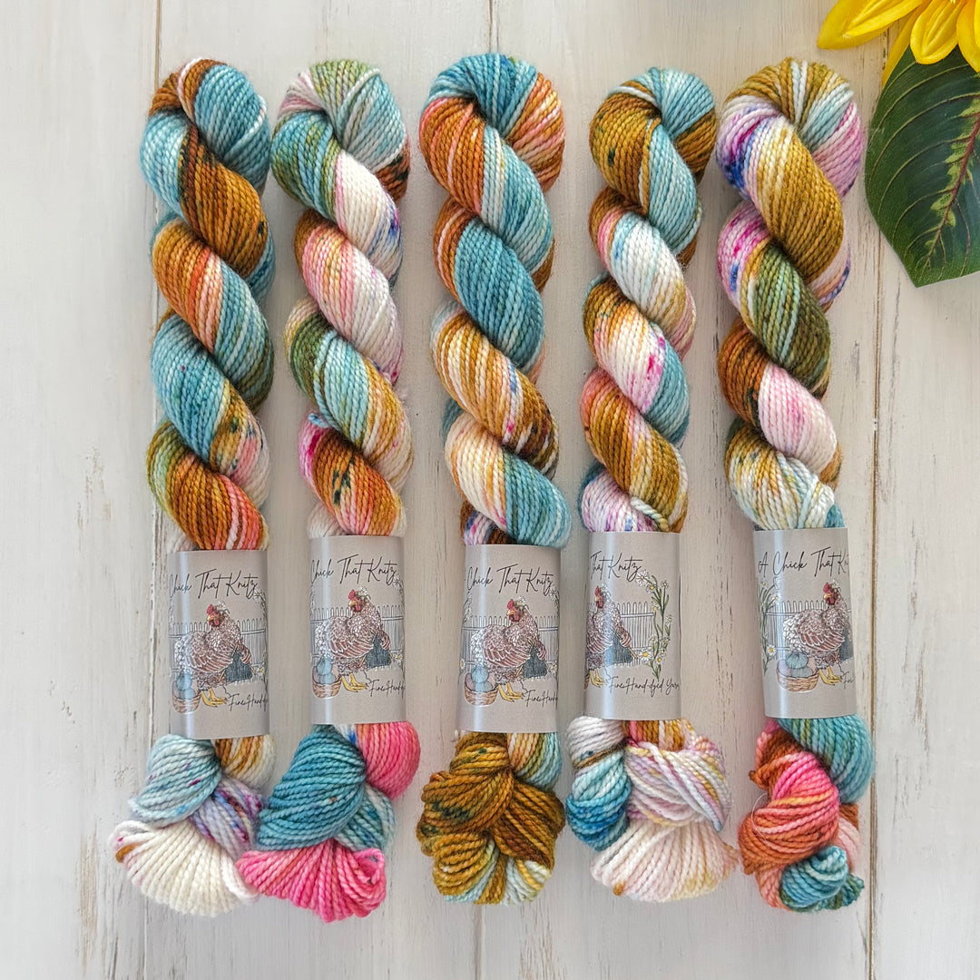 "Elegance" Mini Sock Hand-dyed Yarn