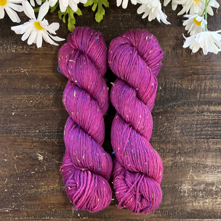 "Pink Panther" Confetti Tweed Hand-dyed Yarn