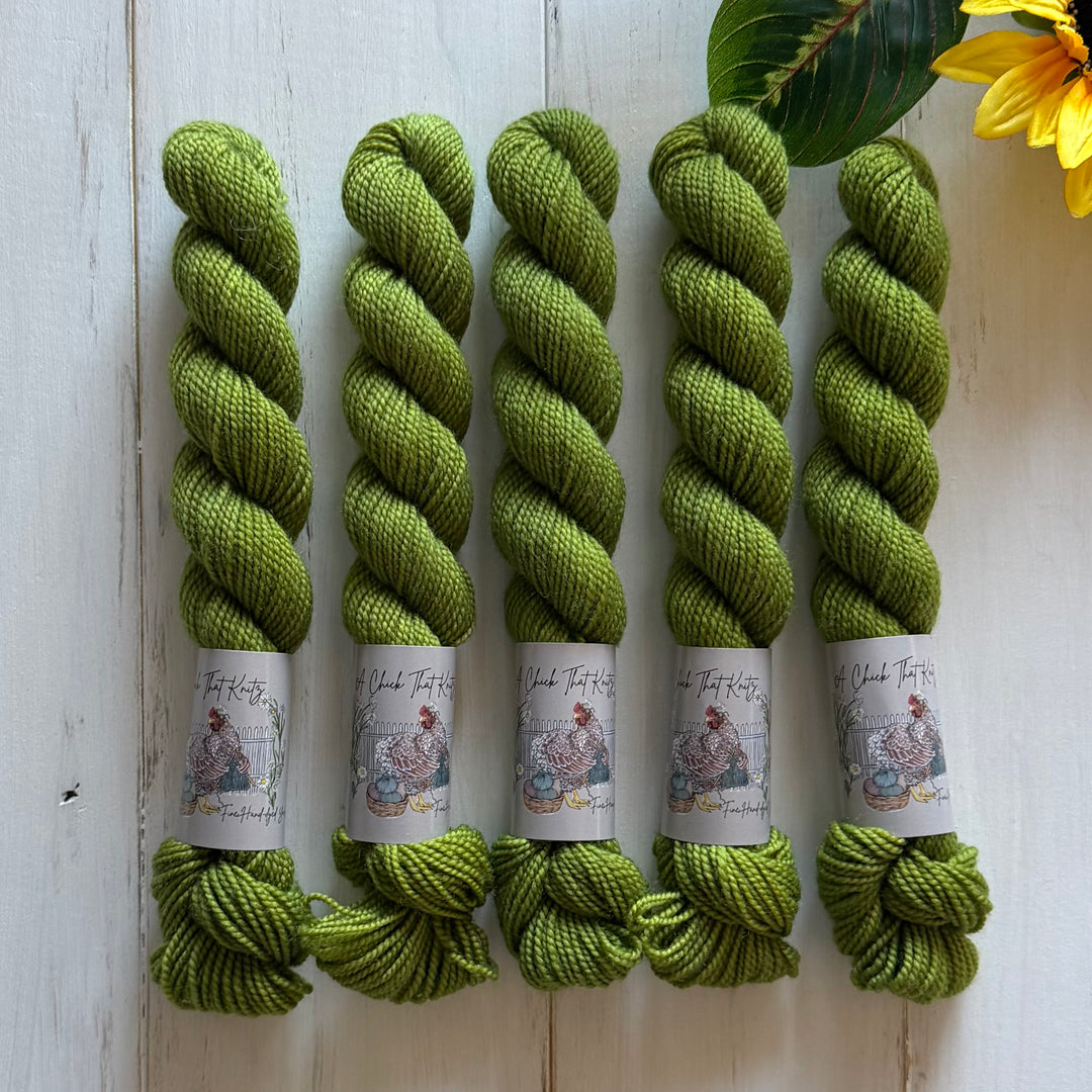 "Grass Green" Mini Sock Hand-dyed Yarn