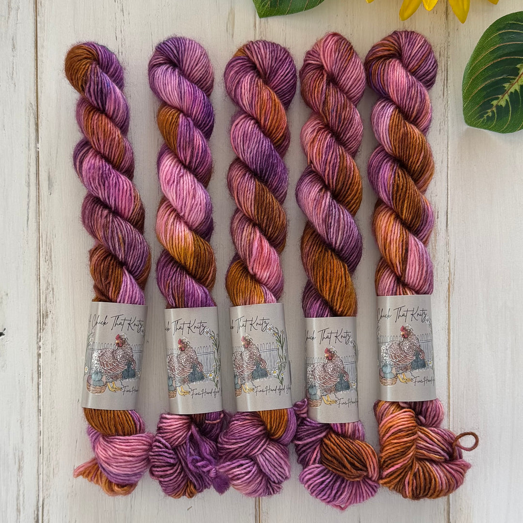 "Astrid" - Singles Fingering Mini Hand-Dyed Yarn
