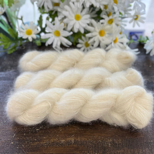 "Pearl" Kidsilk Mohair Hand-dyed Yarn