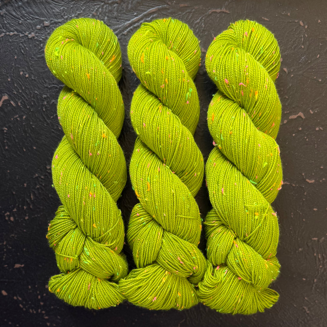 "Potion" Neon Tweed Sock Hand-Dyed Yarn