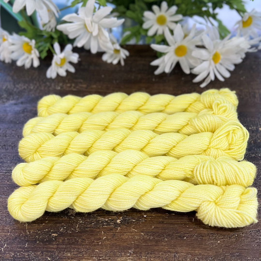 "Lemonade" Mini Sock Hand-dyed Yarn