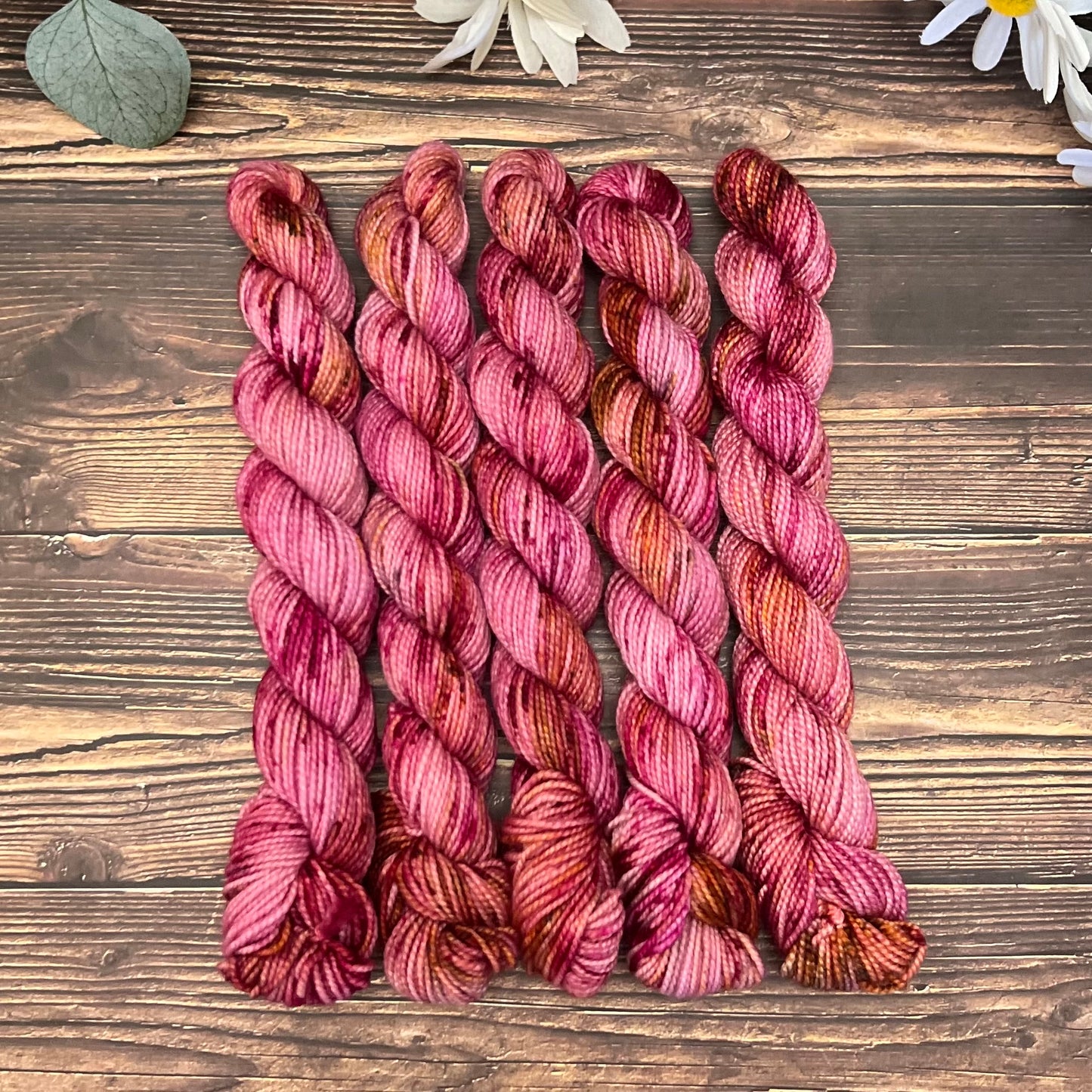 "Rosewood" Mini Sock Hand-dyed Yarn