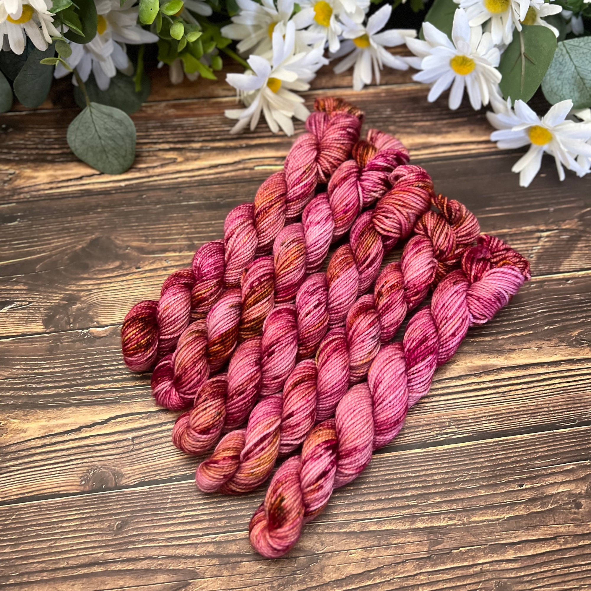 "Rosewood" Mini Sock Hand-dyed Yarn