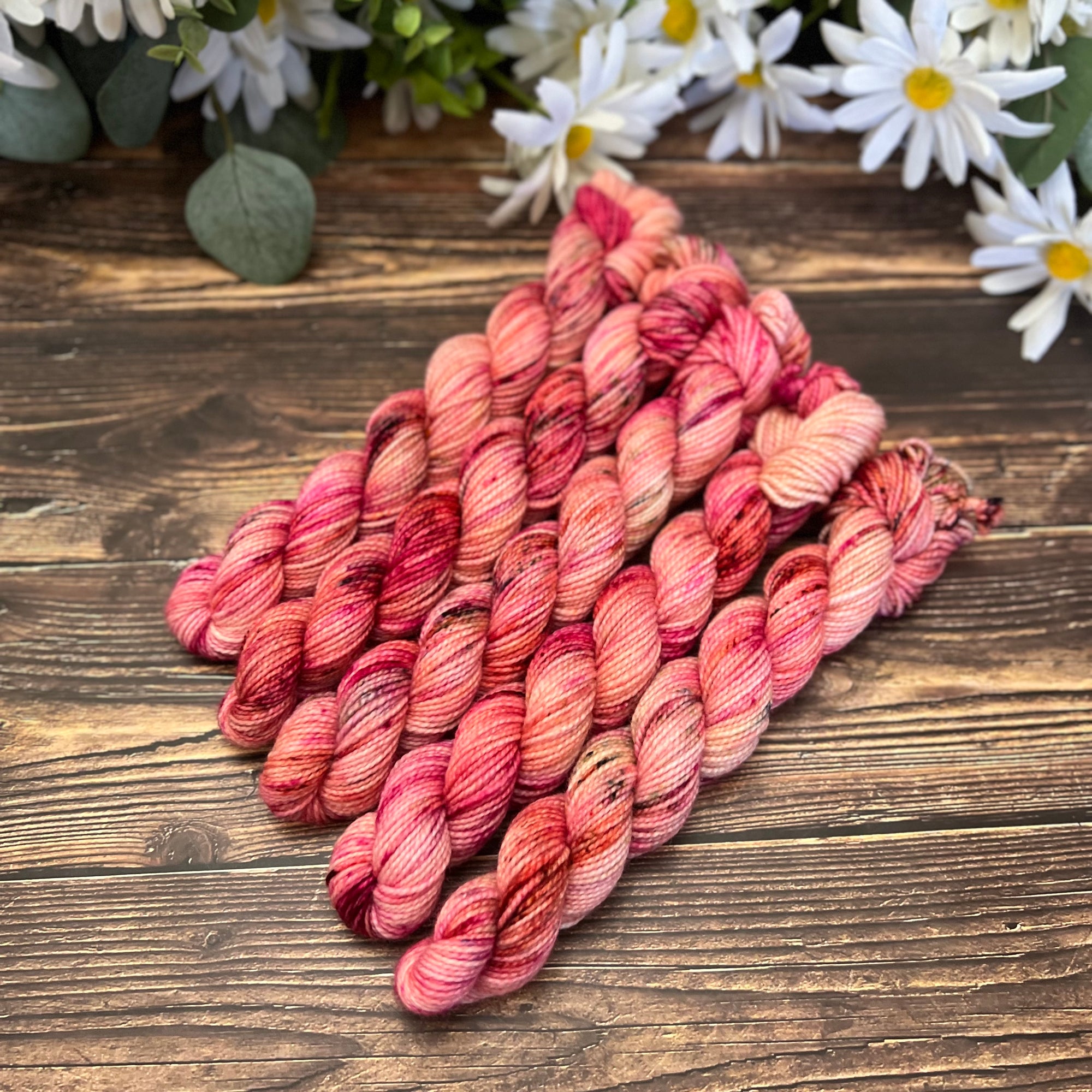 "Amber Rose" Mini Sock Hand-dyed Yarn