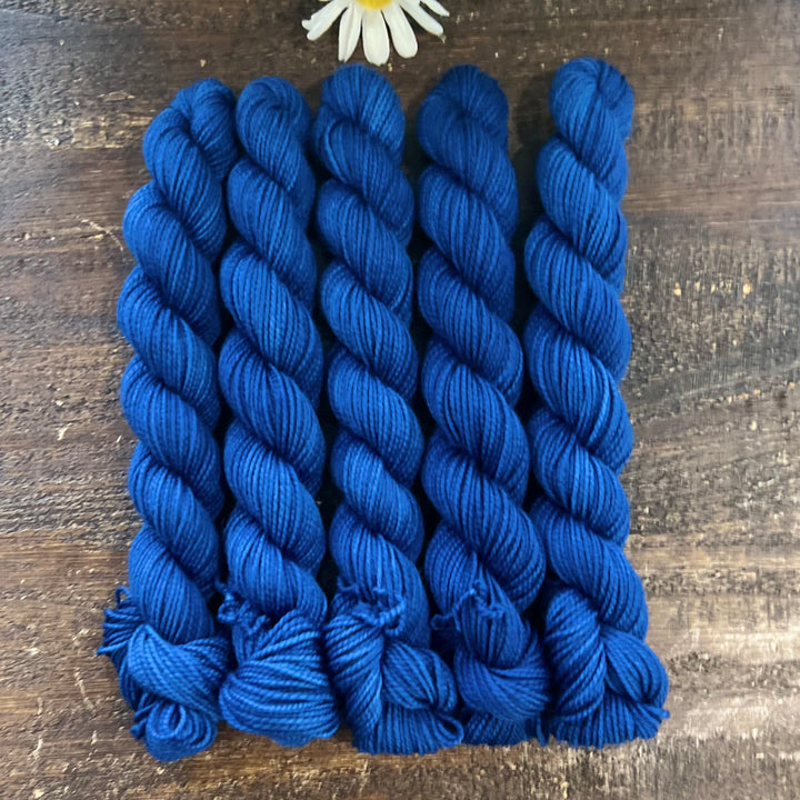 "Prussian Blue" Mini Sock Hand-dyed Yarn