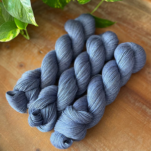 "Midnight Romance" Merino Cotton 50/50 Hand-dyed Yarn