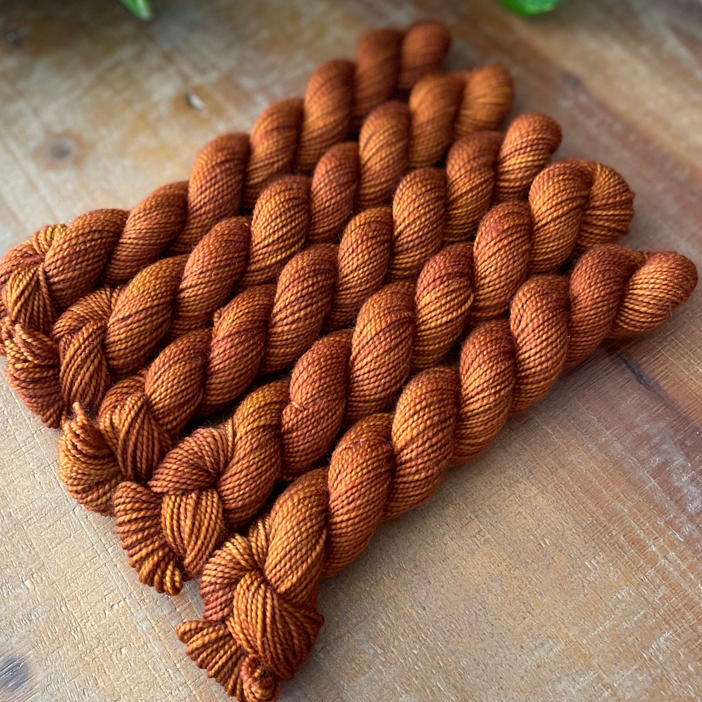 "Caramel" Mini Sock Hand-dyed Yarn