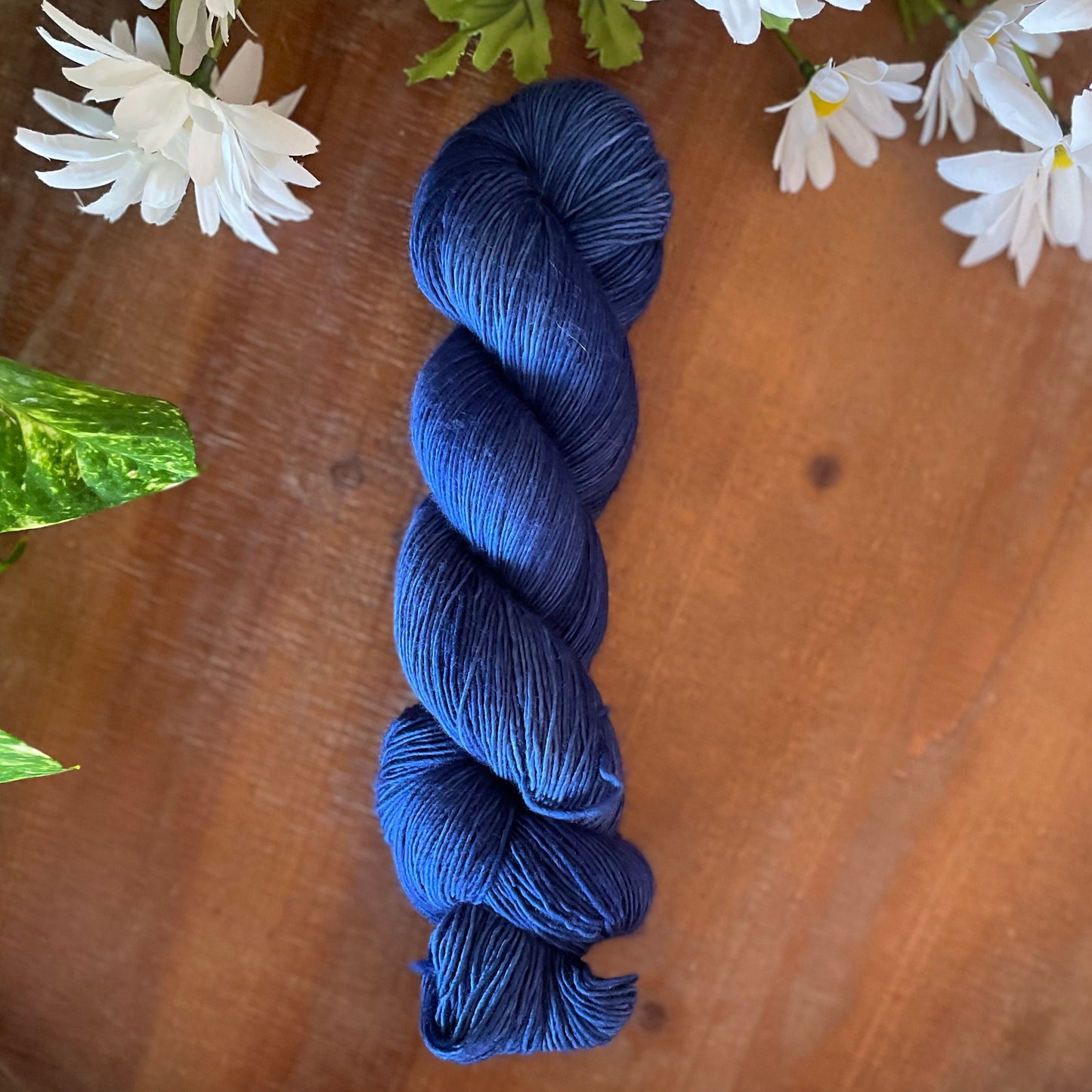 "After Midnight" Fingering Hand-dyed Yarn  - Singles Fingering