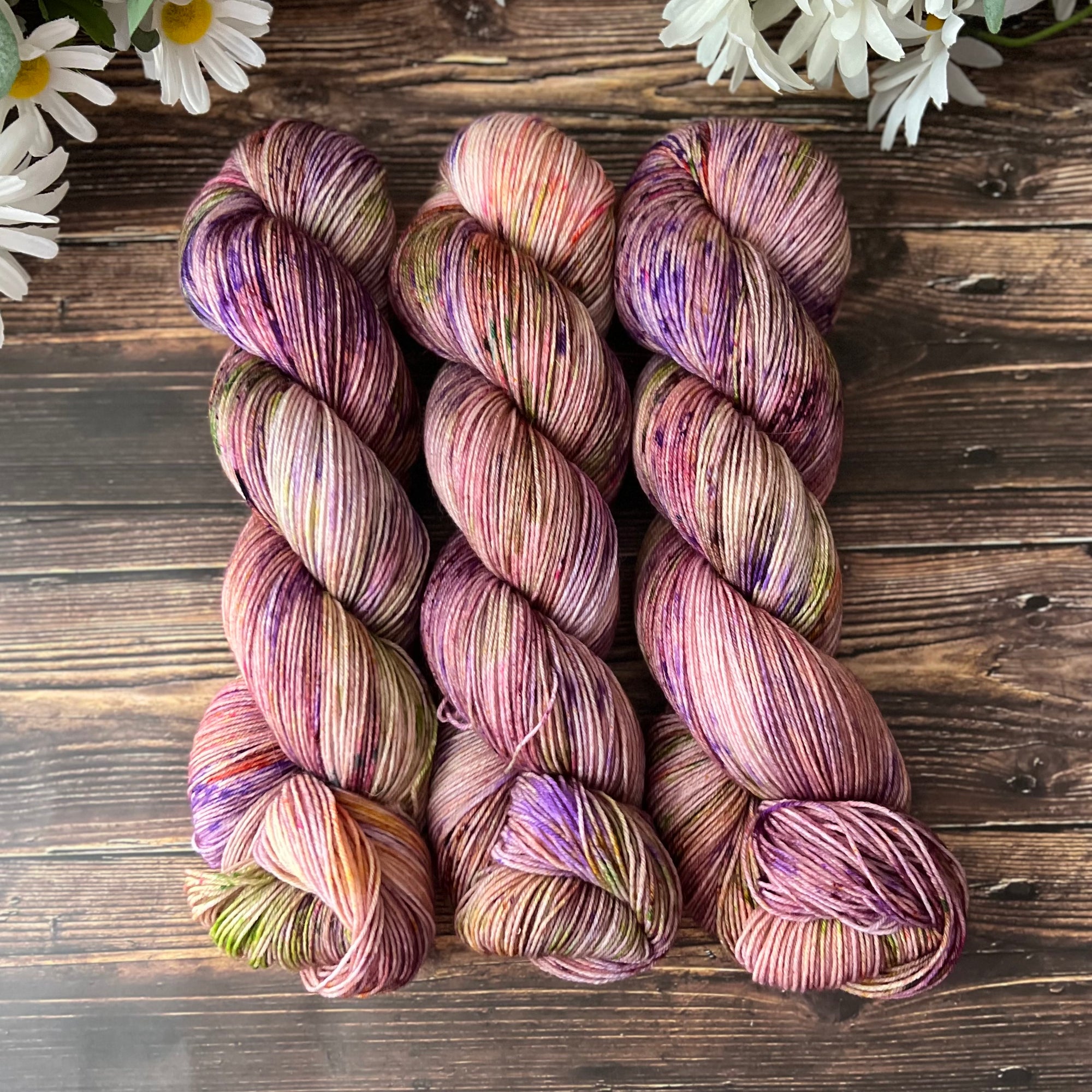 "Dance With Me" BFL Sock Hand-Dyed Yarn – 100 gm