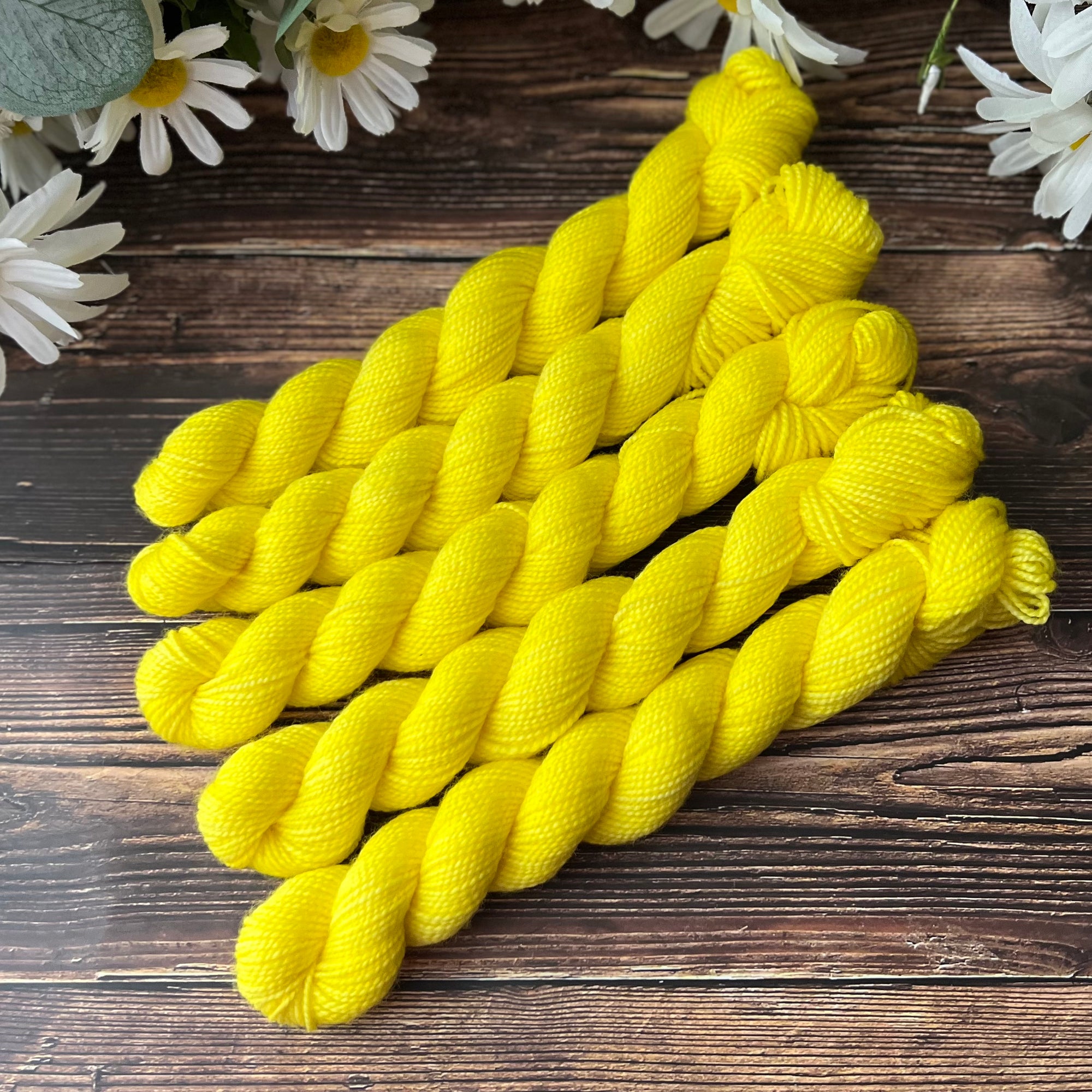 "Canary" Mini Sock Hand-dyed Yarn