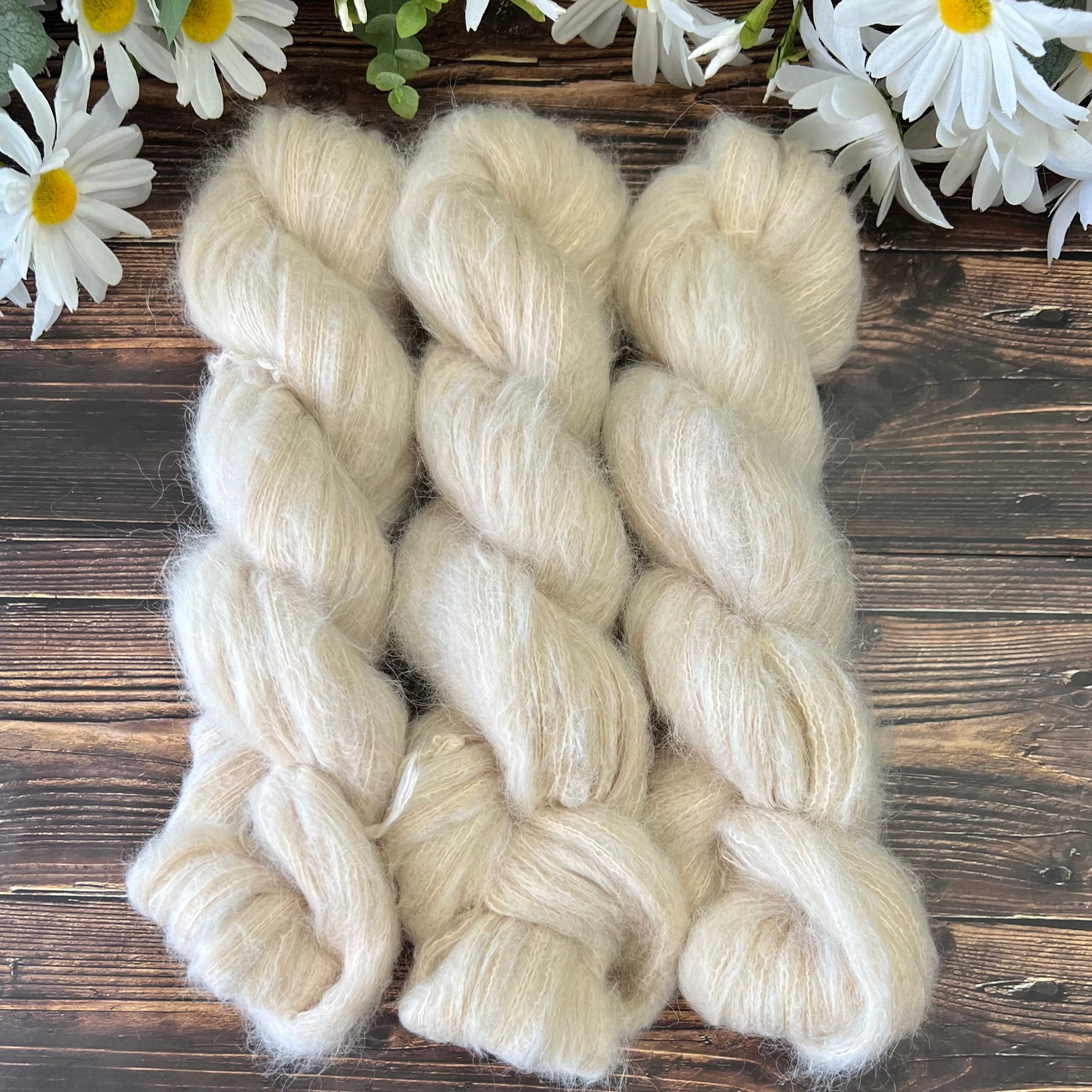 "Mushroom" Suri Alpaca Hand-dyed Yarn