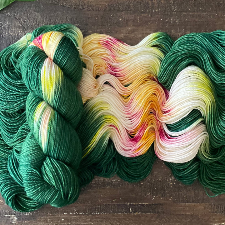"Magnolia" Assigned Pooling Hand-dyed Yarn