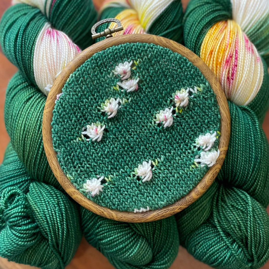 "Magnolia" Assigned Pooling Hand-dyed Yarn