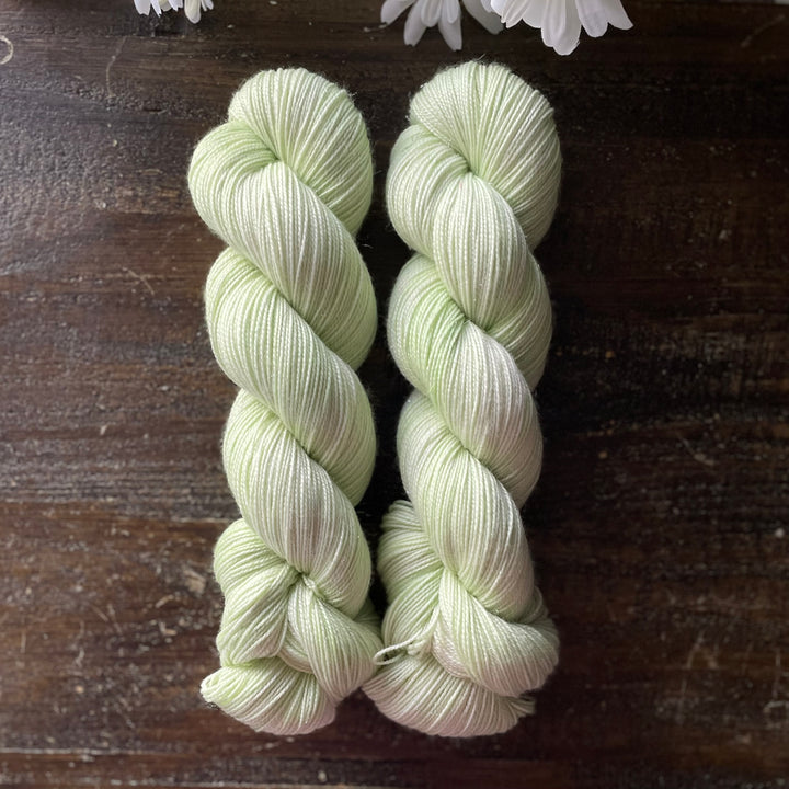 "Limelight" Deluxe Sparkle Fingering Hand-dyed Yarn