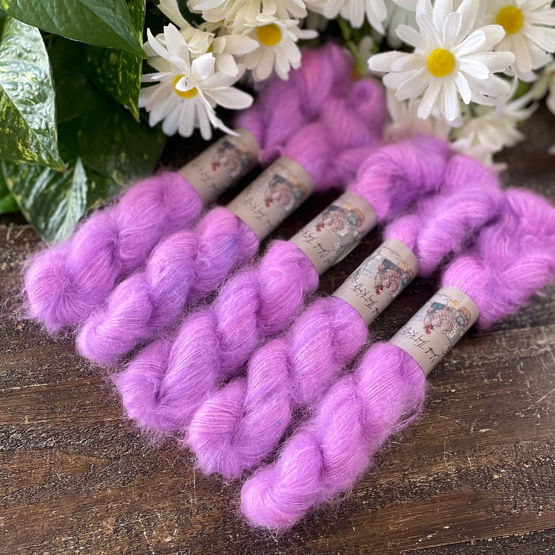Mini Mohair Hand-dyed Yarn – Multiple Colors