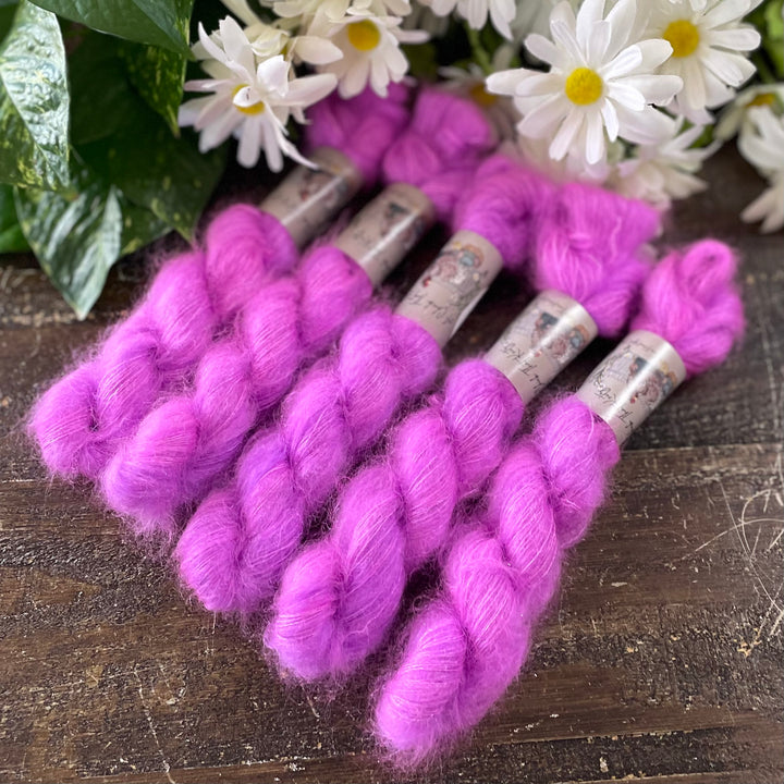 Mini Mohair Hand-dyed Yarn – Multiple Colors