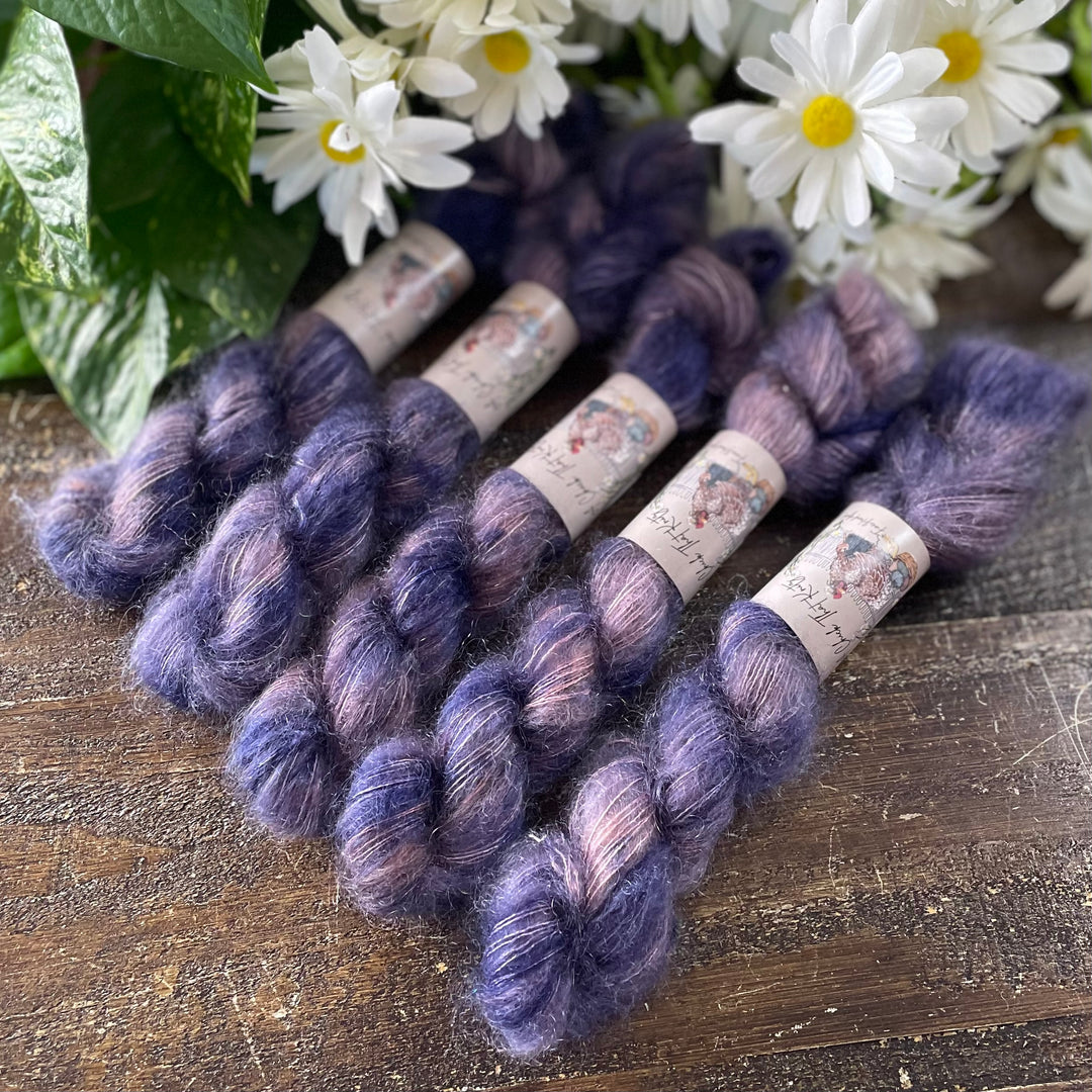 Mini Mohair Hand-dyed Yarn – Multiple Colors