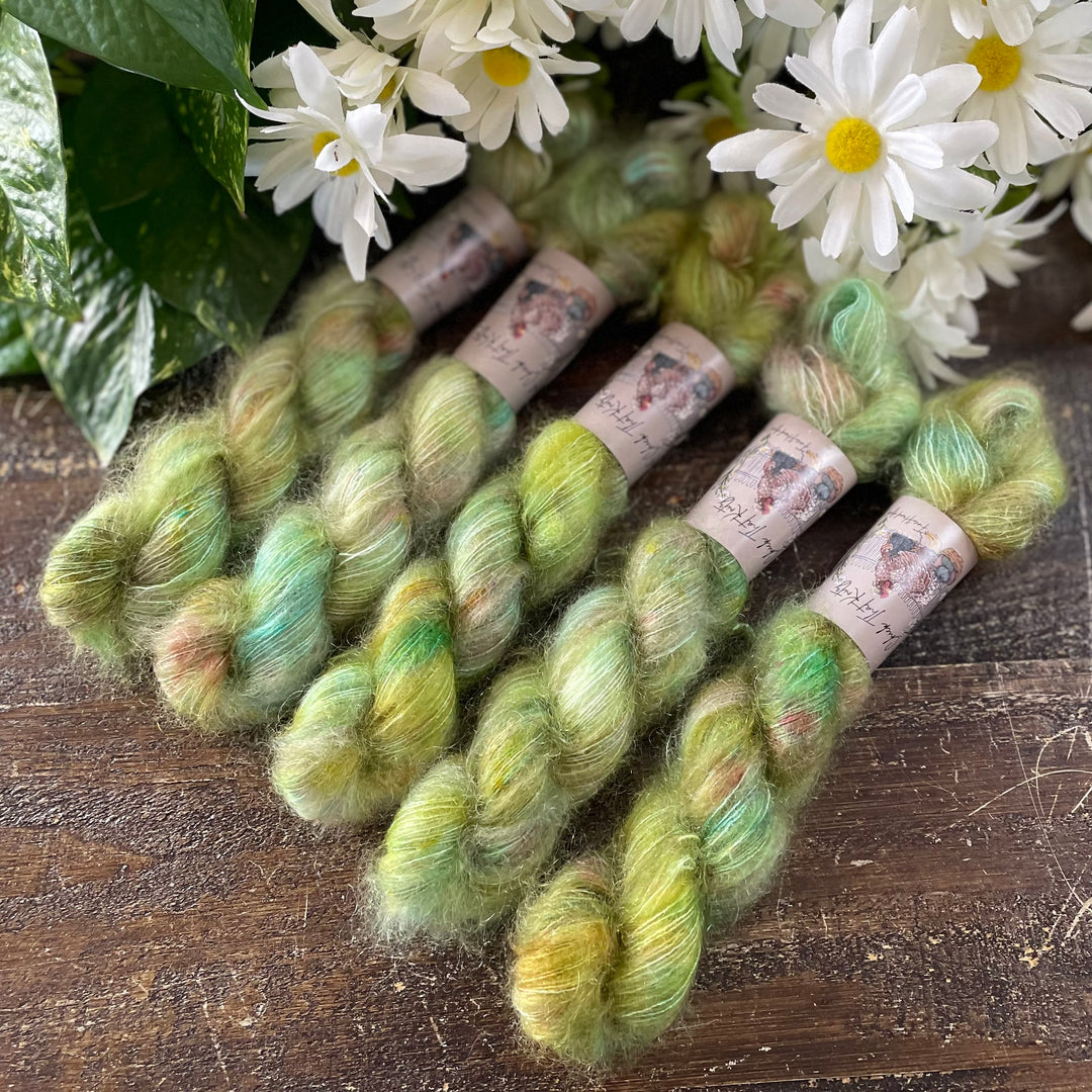 Mini Mohair Hand-dyed Yarn – Multiple Colors