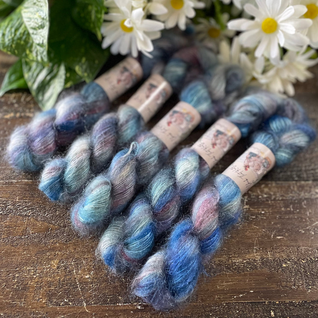 Mini Mohair Hand-dyed Yarn – Multiple Colors