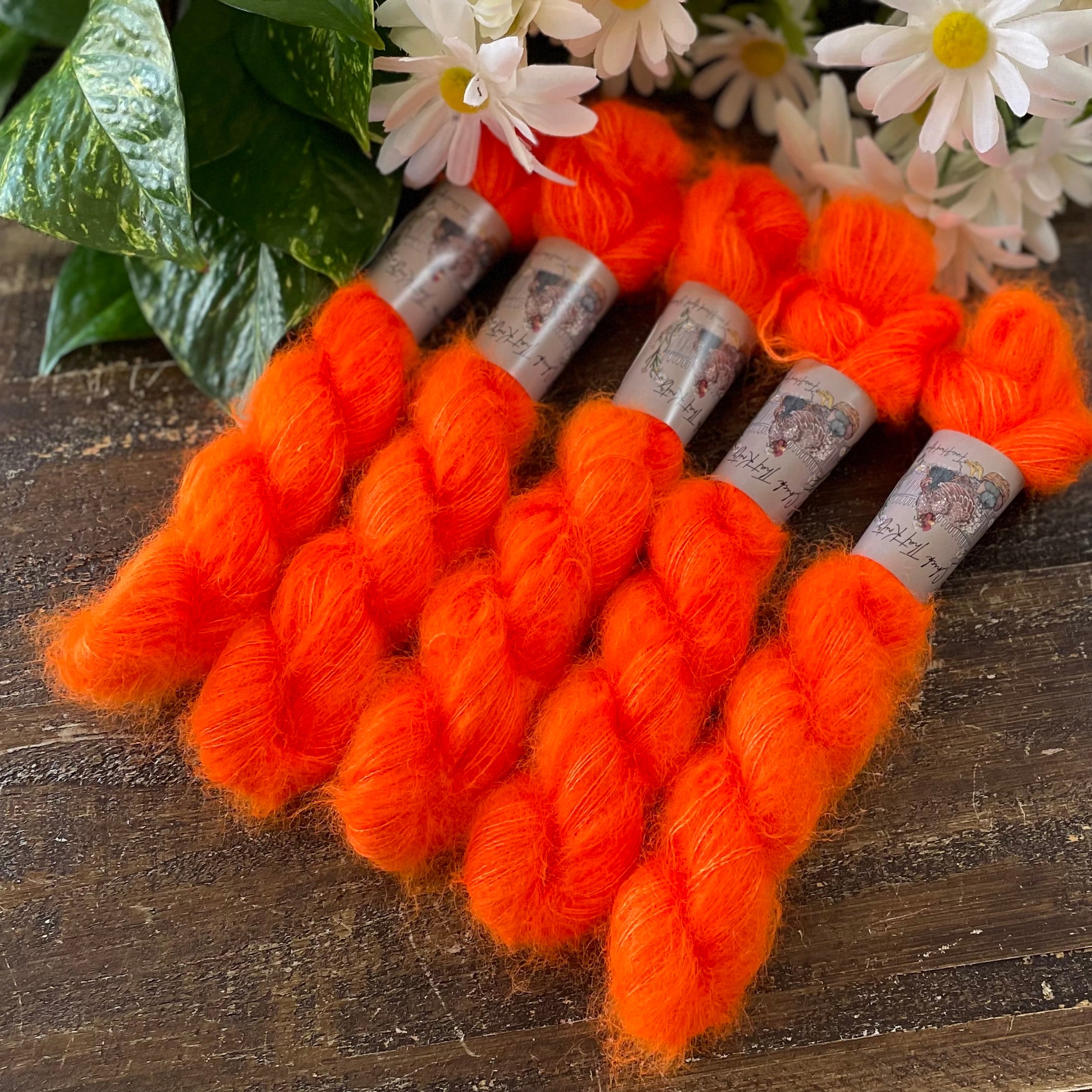Mini Mohair Hand-dyed Yarn – Multiple Colors – achickthatknitz