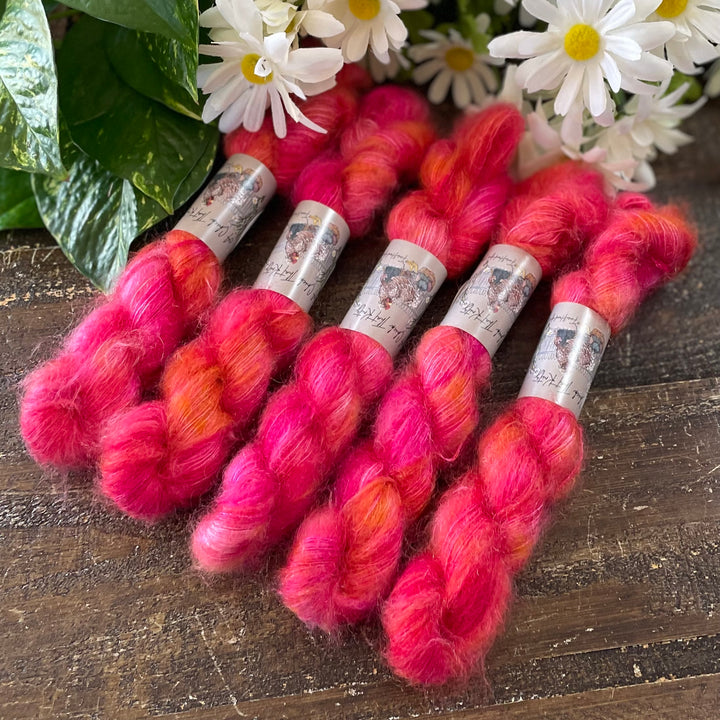Mini Mohair Hand-dyed Yarn – Multiple Colors