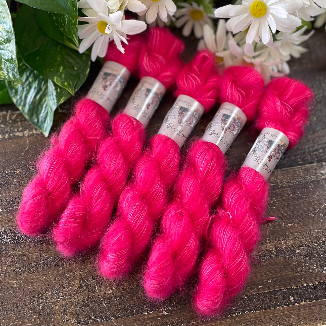Mini Mohair Hand-dyed Yarn – Multiple Colors
