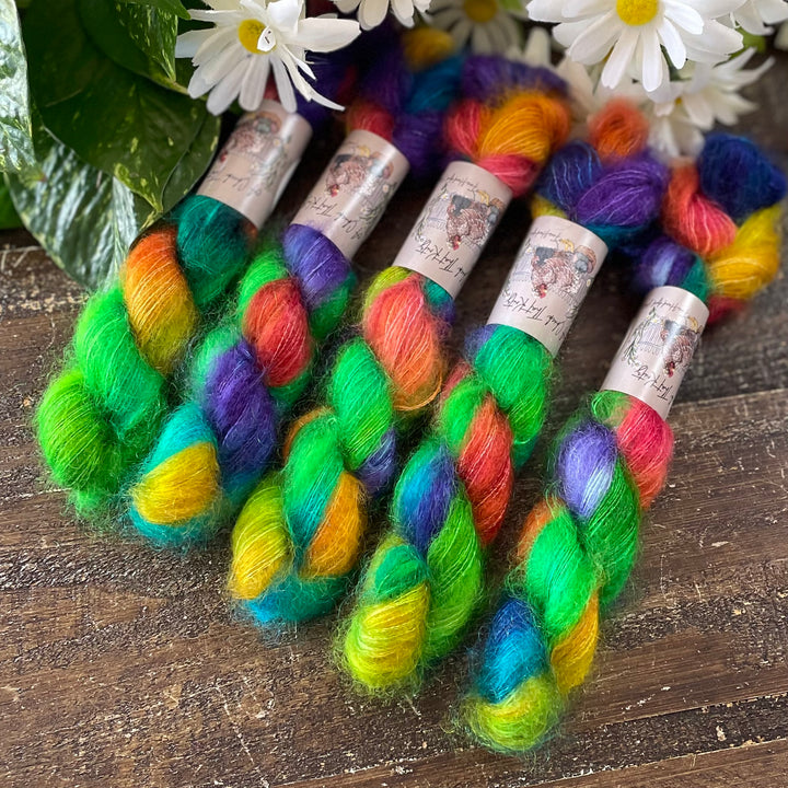 Mini Mohair Hand-dyed Yarn – Multiple Colors
