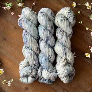 "Flights of Fancy"  Merino Cotton 50/50 Hand-dyed Yarn