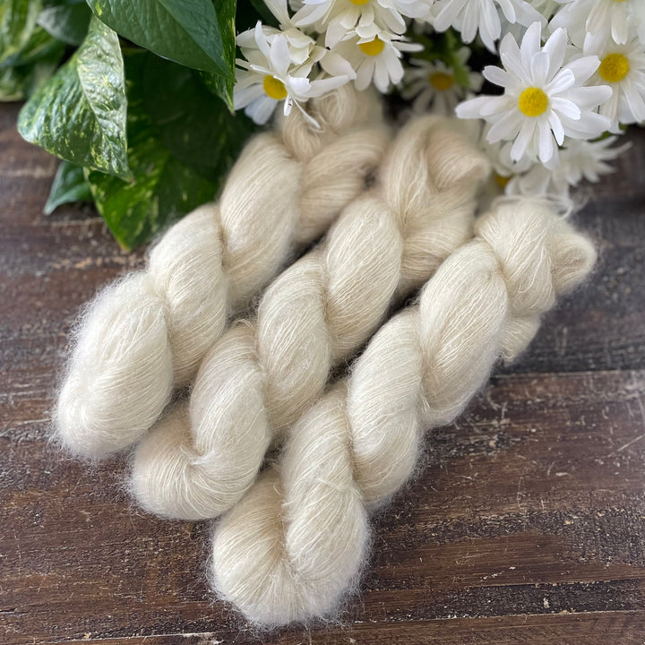 "Antique Lace" Kidsilk Mohair Hand-dyed Yarn