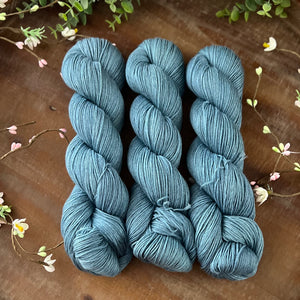 "Sea Foam" Merino Cotton 50/50 Hand-dyed Yarn