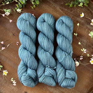 "Sea Foam" Merino Cotton 50/50 Hand-dyed Yarn